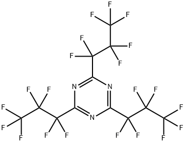 2,4,6-三(七氟丙基)-1,3,5-三嗪 结构式