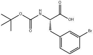 N-Boc-3-溴-L-苯丙氨酸 结构式