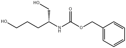 (r)-2-N-cbz-氨基戊-1,5-二醇 结构式