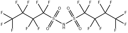 双(1,1,2,2,3,3,4,4,4-九氟-1-丁烷磺酰)亚胺 结构式