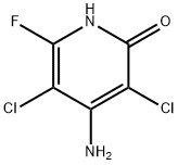 6-氟-3,5-二氯-4-氨基-2-羟基吡啶 结构式