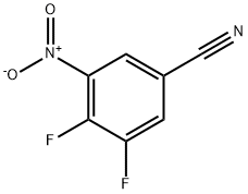 3,4-二氟-5-硝基苯甲腈 结构式