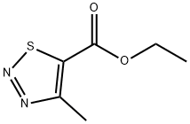 4-甲基-1,2,3-噻二唑-5-羧酸乙酯 结构式