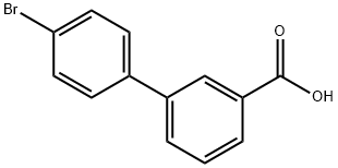 4'-溴联苯-3-羧酸 结构式