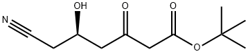 (R)-3-氧代-5-羟基-6-氰基己酸叔丁酯 结构式