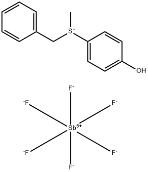 苄基(4-羟苯基)甲基锍六氟锑酸盐 结构式