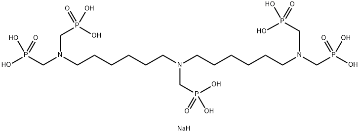 双1,6-亚己基三胺五甲叉膦酸 结构式
