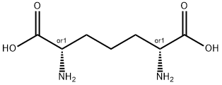 (6R,2S)-二氨基庚二酸 结构式