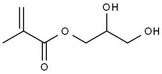 2-甲基-2-丙烯酸-2,3-二羟基丙酯 结构式