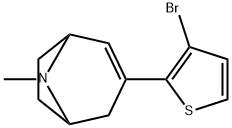 3-(3-溴噻吩-2-基)-8-甲基-8-氮杂双环[3.2.1]辛-2-烯 结构式