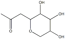 1-C-(β-D-吡喃木糖基)-丙酮 结构式