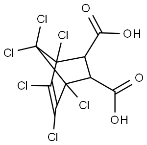 氯菌酸 结构式