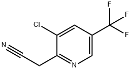 2-(3-氯-5-(三氟甲基)吡啶-2-基)乙腈 结构式