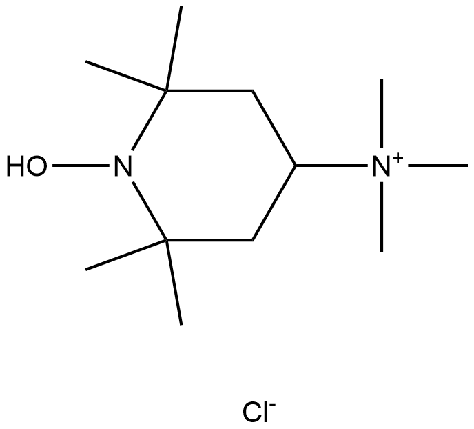 N,N,N,2,2,6,6-七甲基哌啶氧基-4-氯化铵 结构式