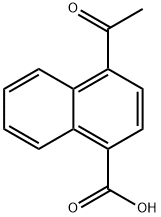 4-乙酰基-1-萘甲酸 结构式
