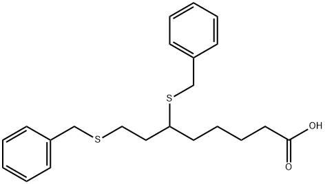 6,8-双(苄基硫基)辛酸 结构式