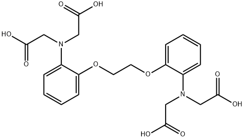 1,2-双(2-氨基苯氧基)乙烷-N,N,N',N'-四乙酸 结构式