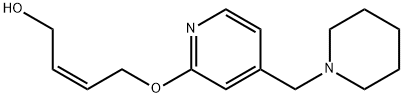 (2Z)-4-[[4-(1-哌啶基甲基)-2-吡啶基]氧基]-2-丁烯-1-醇 结构式