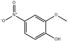 2-甲氧基-4-硝基苯酚 结构式