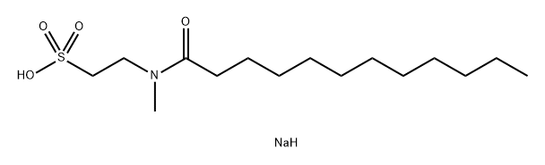月桂酰基甲基牛磺酸钠 结构式