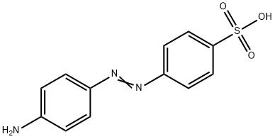 4'-氨基-偶氮苯-4-磺酸 结构式