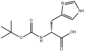 N(α)-Boc-D-组氨酸 结构式