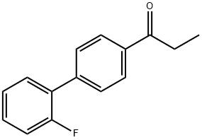 1-(2-氟[1,1-联苯]-4-基)-1-丙酮 结构式