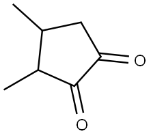 3,4-二甲基-1,2-环戊二酮 结构式