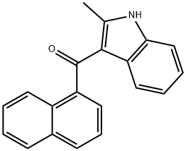 2-甲基-3-(1-萘甲酰基)吲哚 结构式