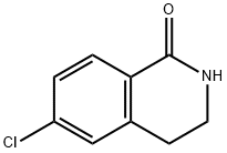 6-氯-3,4-二氢异喹啉-1-酮 结构式