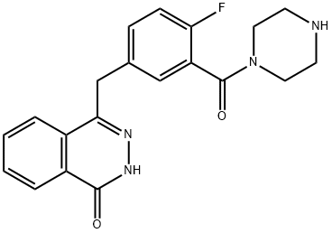 4-(4-氟-3-(哌嗪-1-羰基)苄基)酞嗪-1(2H)-酮 结构式