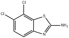 2-氨基-6,7-二氯苯并噻唑 结构式