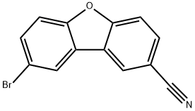 8-溴二苯并[b,d]呋喃-2-腈 结构式