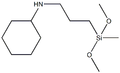 3-(N-环己氨基)丙基甲基二甲氧基硅烷 结构式