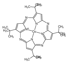 四(叔丁基)四氮杂卟啉铜 结构式