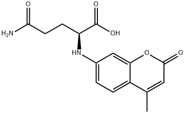 L-谷氨酸-γ-(7-酰胺基-4-甲基香豆素) 结构式
