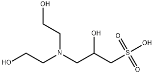 3-双(2-羟乙基)氨基-2-羟基丙磺酸 结构式