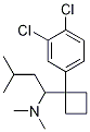 1-(1-(3,4-二氯苯基)环丁基)-N,N,3-三甲基-1-丁胺 结构式