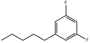 1,3-二氟-5-戊基苯 结构式