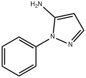 5-氨基-1-苯基吡唑 结构式