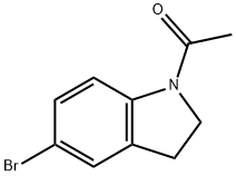 1-乙酰-5-溴吲哚啉 结构式
