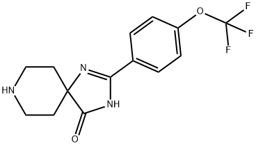 2-(4-(三氟甲氧基)苯基)-1,3,8三氮杂螺[4.5]癸-1-烯-4-酮 结构式