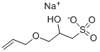 3-烯丙氧基-2-羟基-1-丙烷磺酸钠盐 结构式