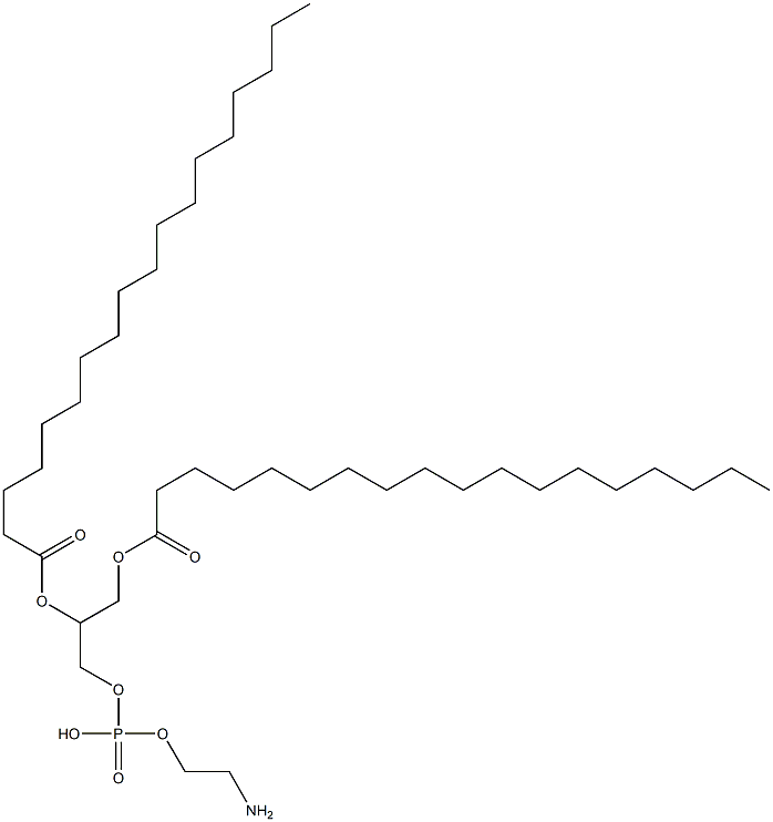 1,2-二硬脂酰基-sn-丙三基-3-磷脂酰乙醇胺 结构式