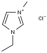 1-乙基-3-甲基氯化咪唑鎓 结构式