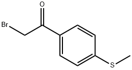 2-溴-1-(4-(甲硫基)苯基)乙酮 结构式
