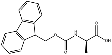 Fmoc-D-丙氨酸 结构式