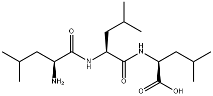 L-亮氨酰-L-亮氨酰-L-亮氨酸 结构式