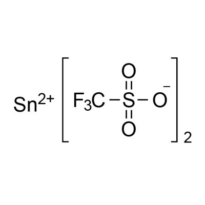 三氟甲磺酸锡(II) 结构式