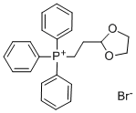 2-(1,3-二氧戊环-2-基)乙基三苯基溴化磷 结构式